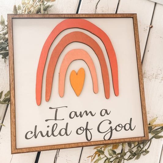I am a Child of God Boho Rainbow: Mini - Paisley Grace Makery