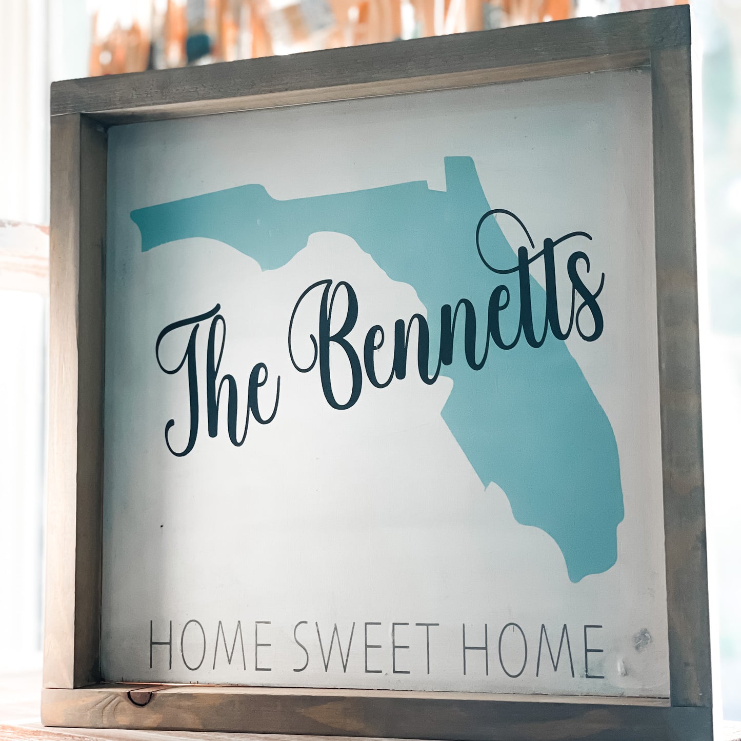 State Family Name Home Sweet Home: SQUARE DESIGN - Paisley Grace Makery