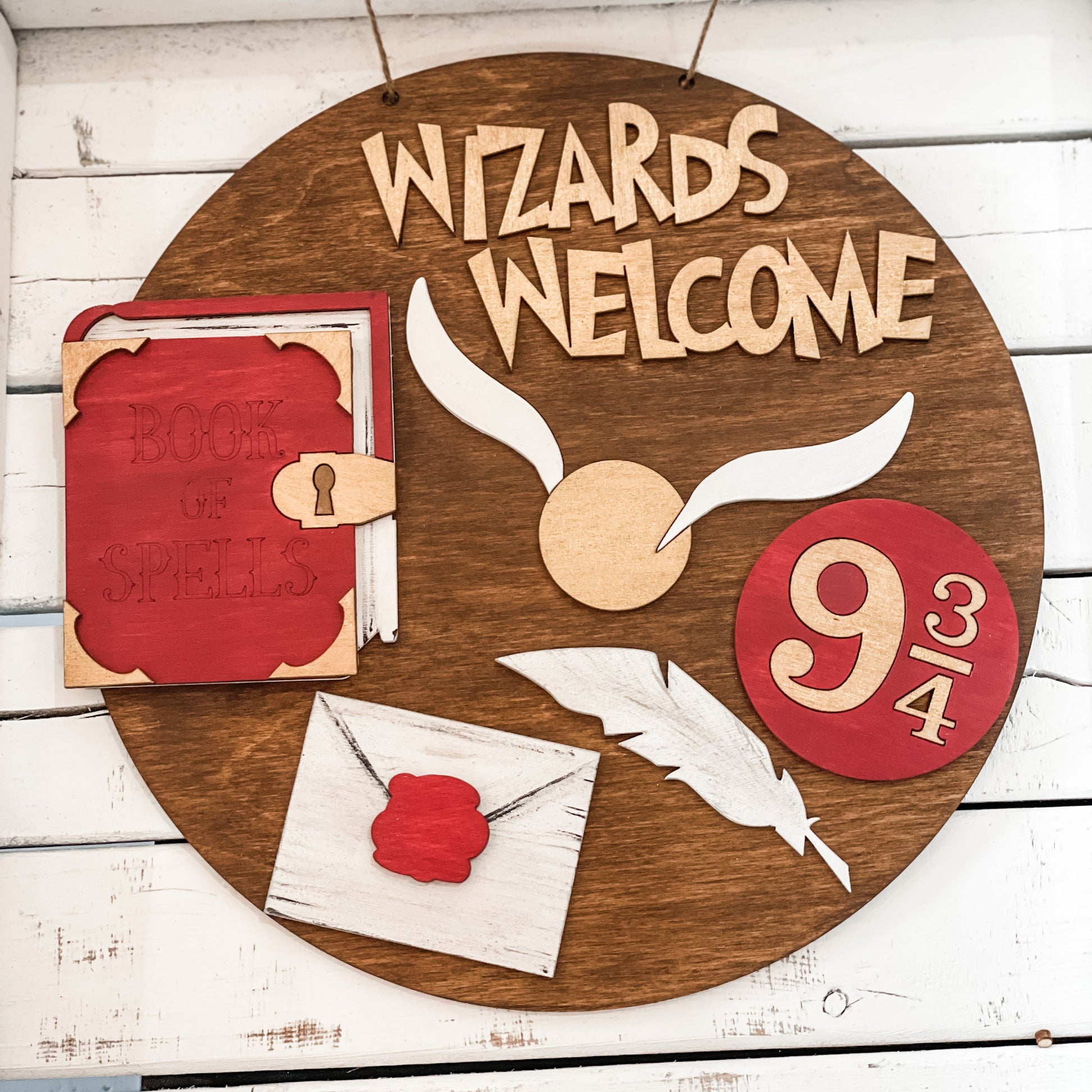 Welcome Wizards: Small Round Youth Door Hanger - Paisley Grace Makery