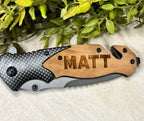 Laser Engraved Pocket Knife - Paisley Grace Makery
