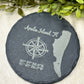 Amelia Island Slate Coaster - Paisley Grace Makery