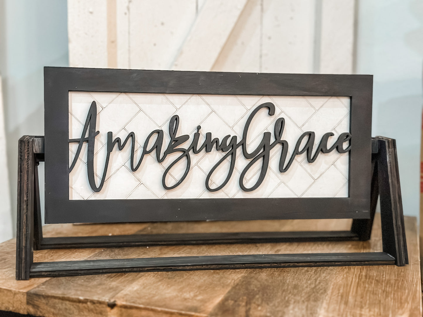 Amazing Grace: Shelf Stand Sign Insert - Paisley Grace Makery