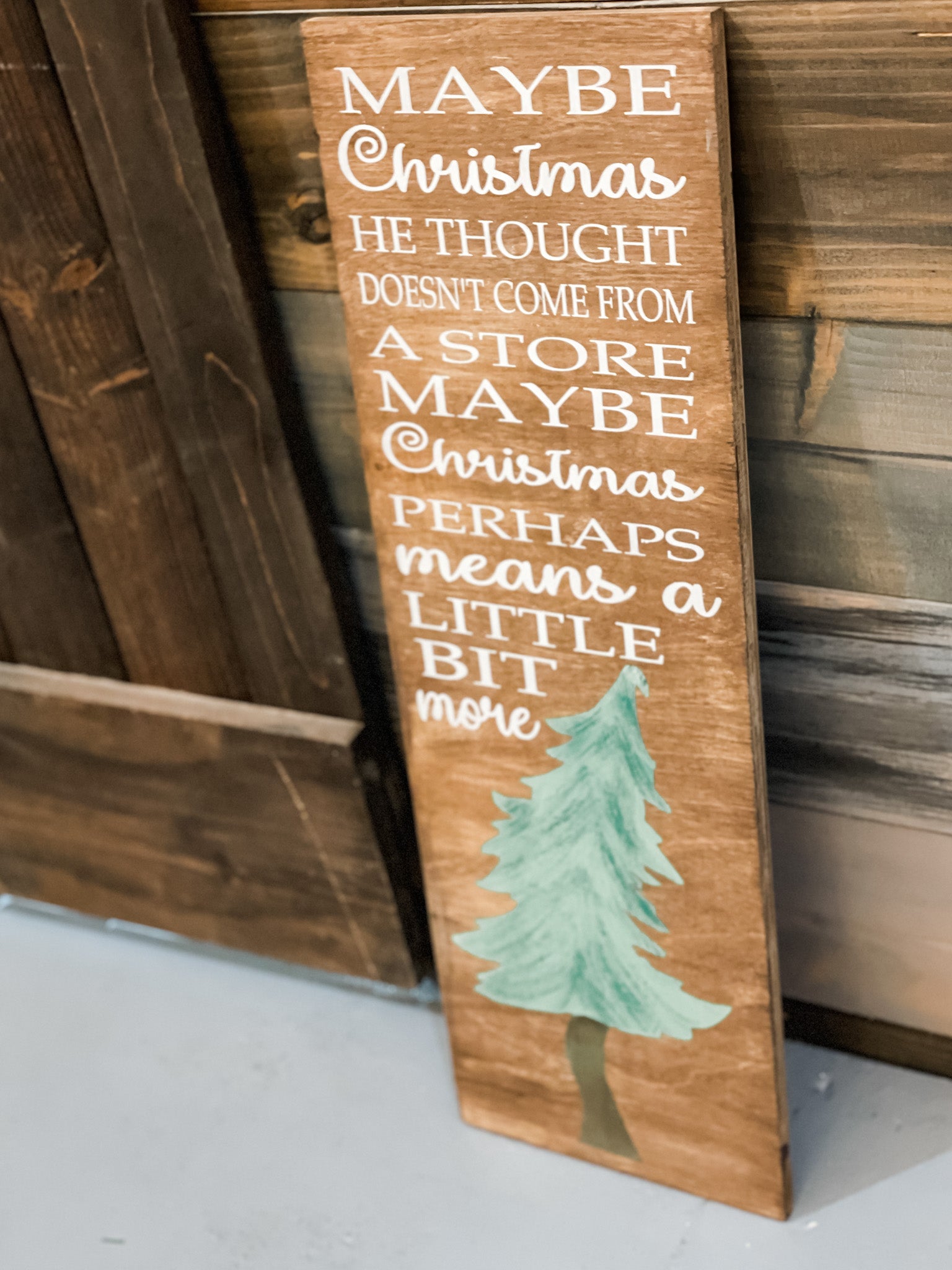 Maybe Christmas means a little bit more: Plank Design - Paisley Grace Makery