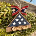 Never Forgetten Folded Flag Ornament P2289