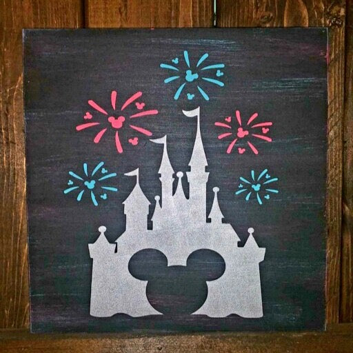 Mickey castle with Fireworks: MINI DESIGN - Paisley Grace Makery