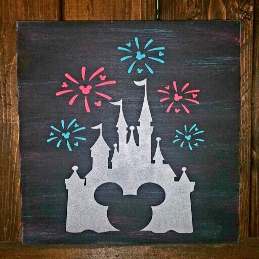 Mickey castle with Fireworks: MINI DESIGN - Paisley Grace Makery
