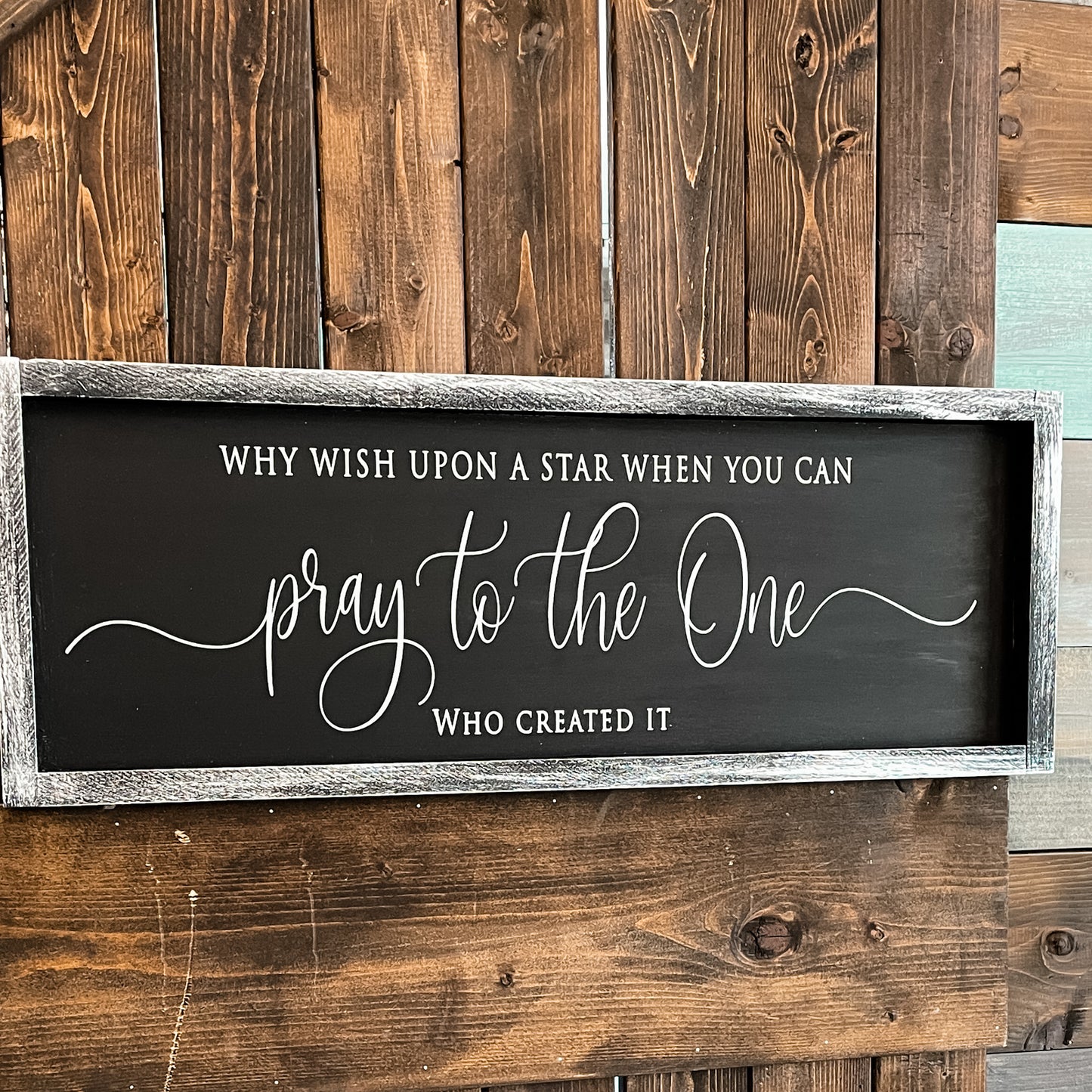 Why wish upon a star when you can Pray to the One who Created it: Plank Design - Paisley Grace Makery