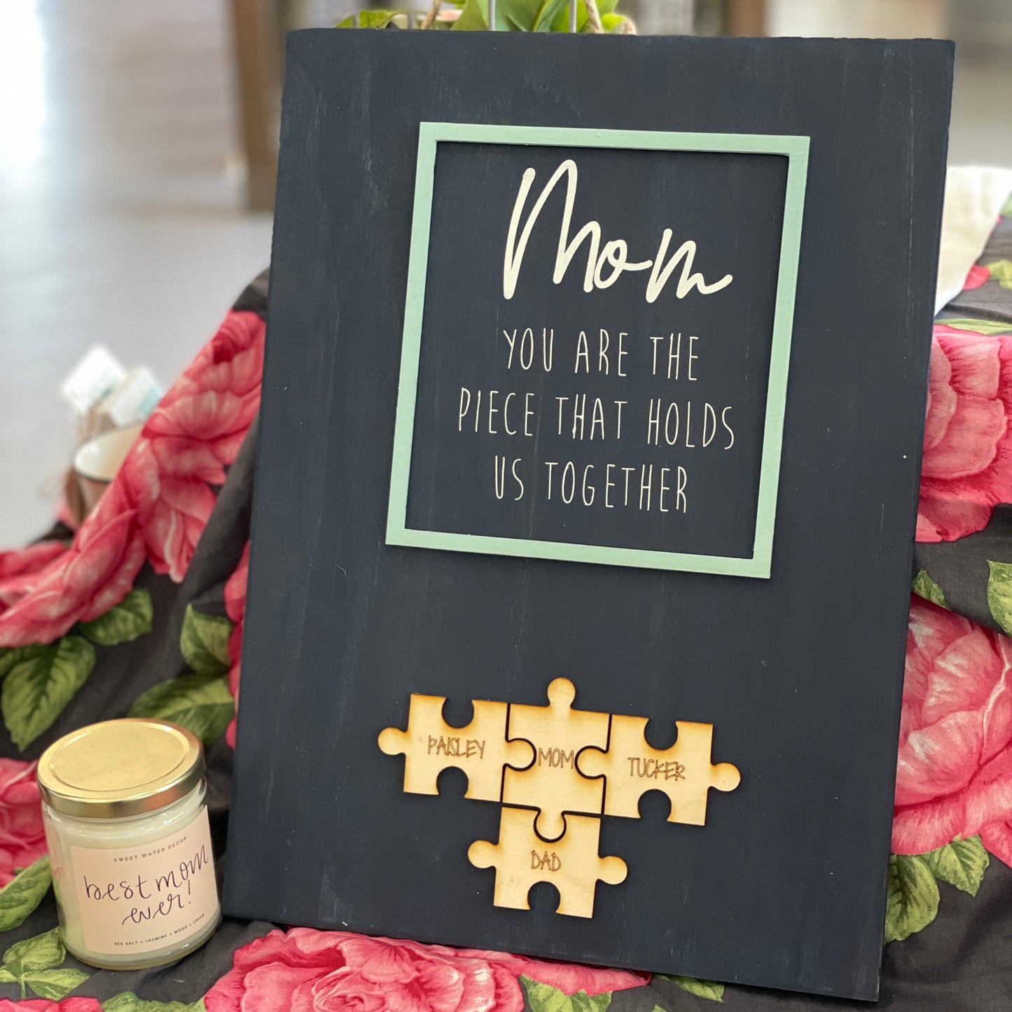 You are the Piece that Holds us all together with Engraved Puzzle Pieces: DESIGN CHOICE - Paisley Grace Makery