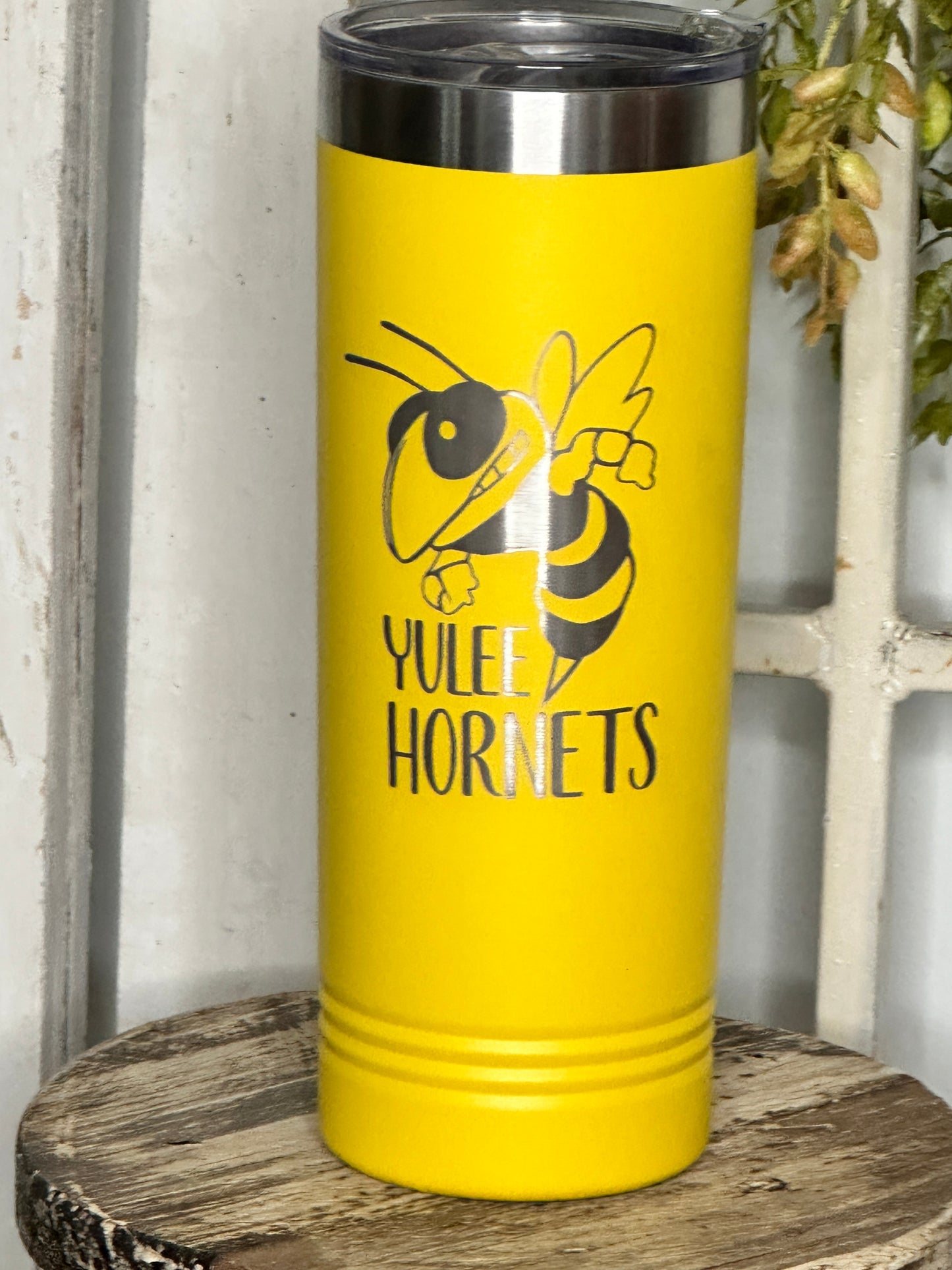 Yellow Yulee Hornets  22oz Skinny Tumbler