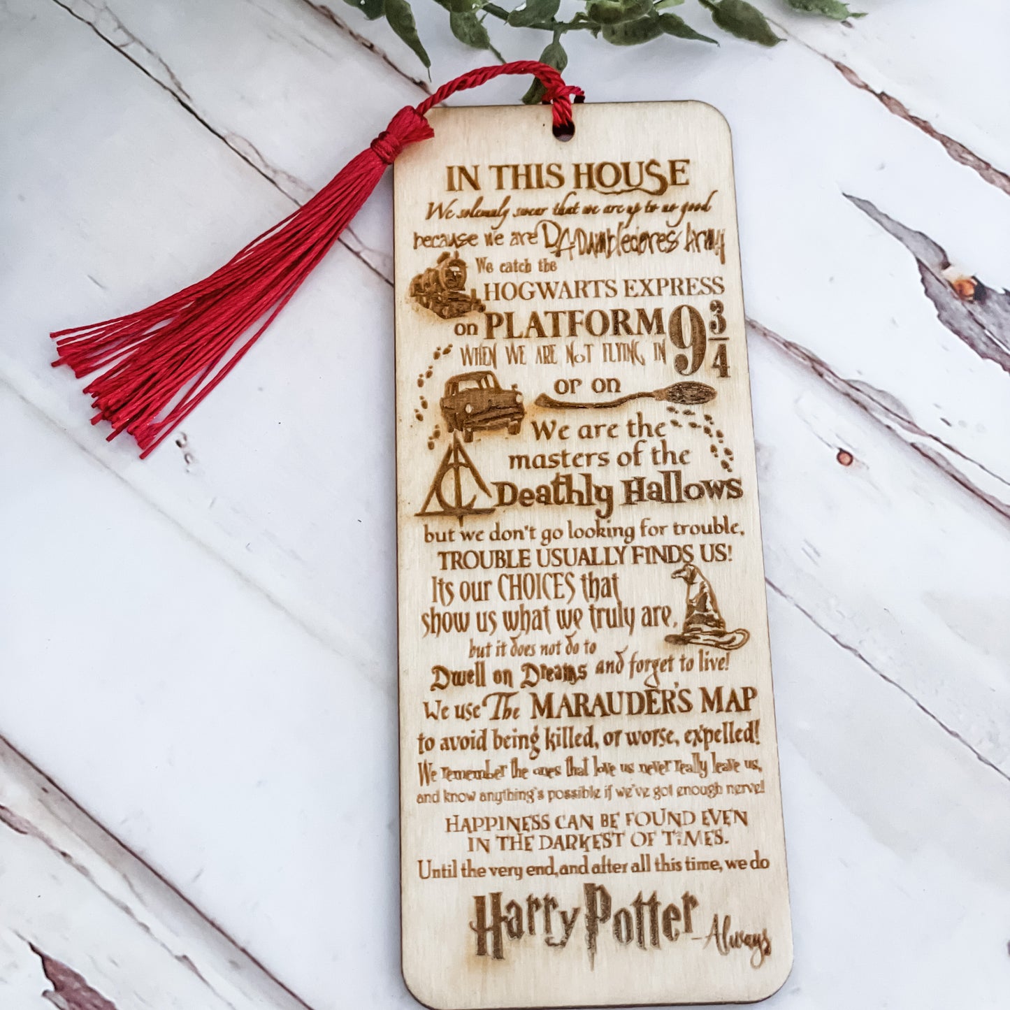 In This House we do Harry Potter Bookmark - Paisley Grace Makery