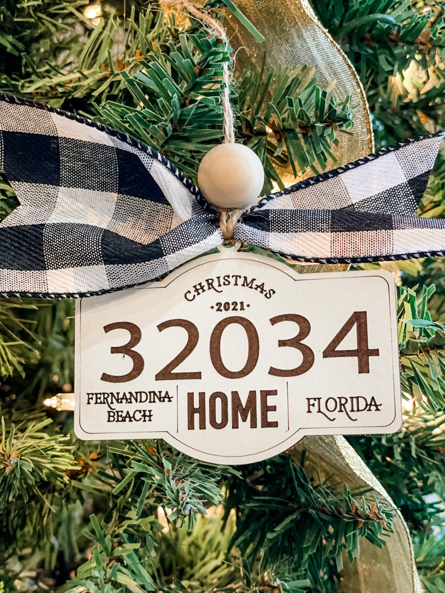 32034 Fernandina Beach Ornament 2022 - Paisley Grace Makery