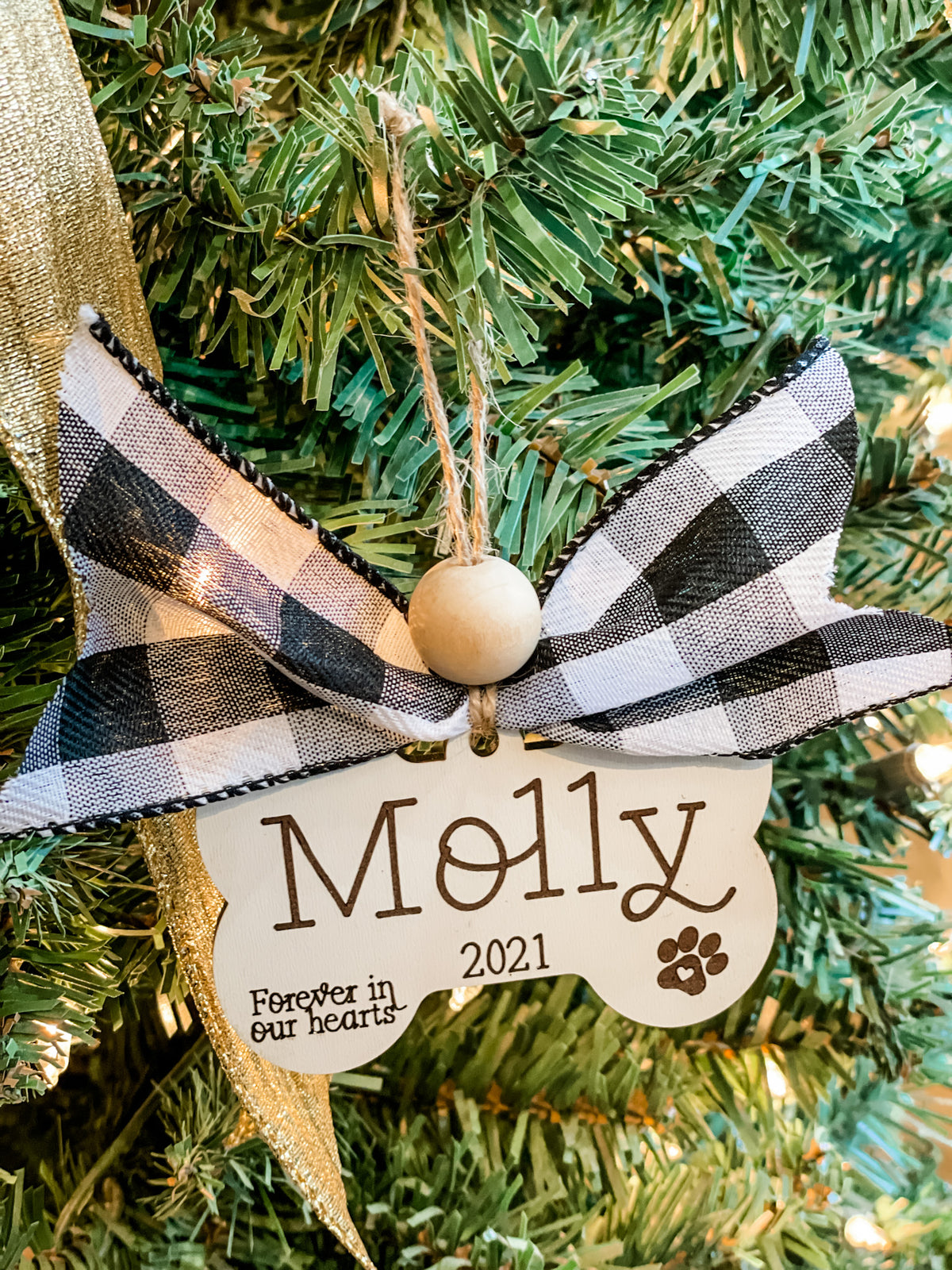 Dog Memorial Ornament - Paisley Grace Makery