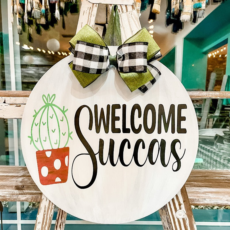 Welcome Succas: Round Design & Swappable Design - Paisley Grace Makery