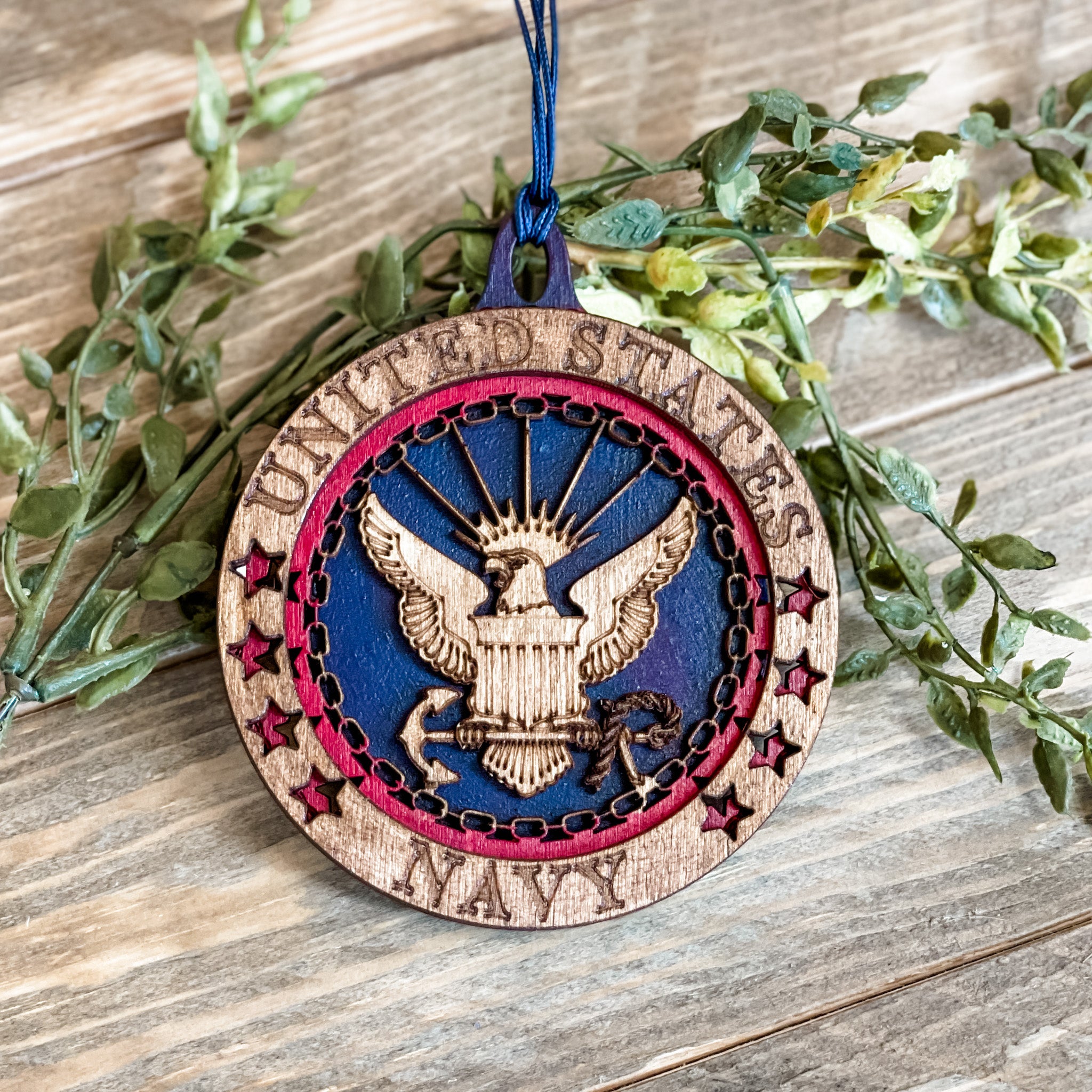 Navy Ornament - Paisley Grace Makery