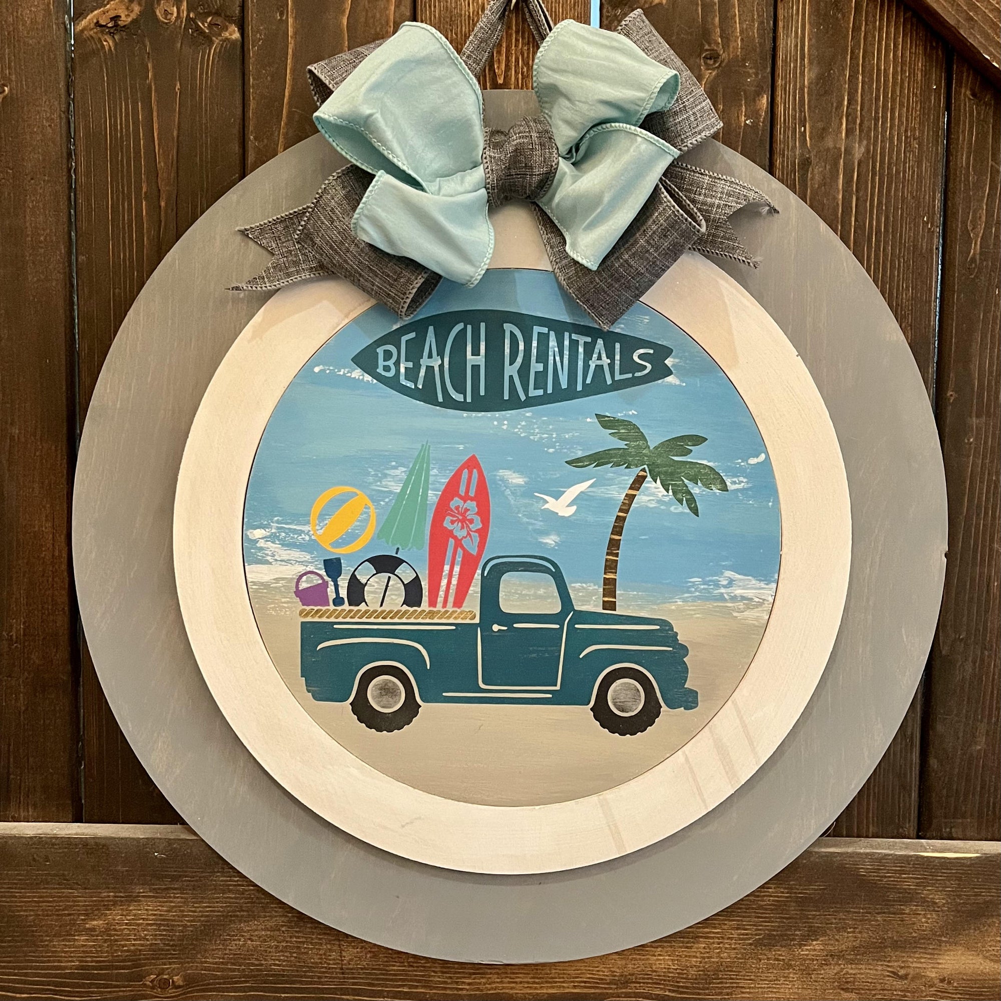 Beach Truck: Round Design - Paisley Grace Makery
