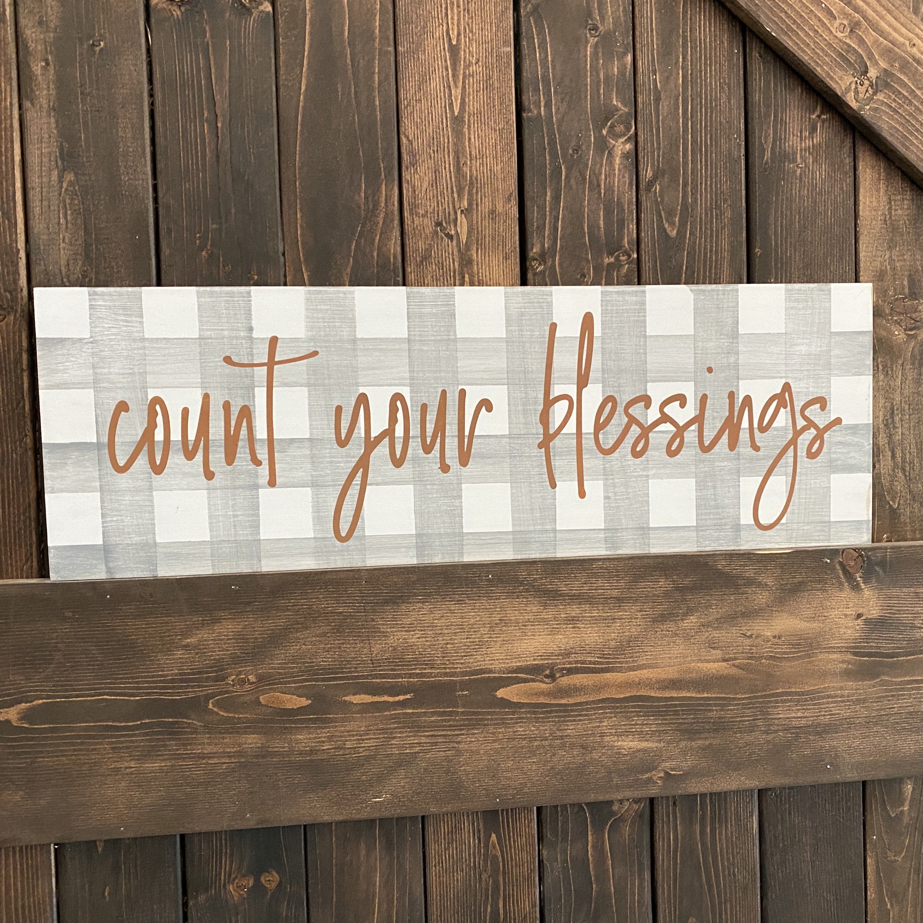 Count Your Blessings: Plank Design - Paisley Grace Makery