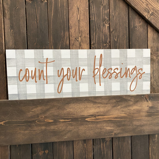 Count Your Blessings: Plank Design - Paisley Grace Makery