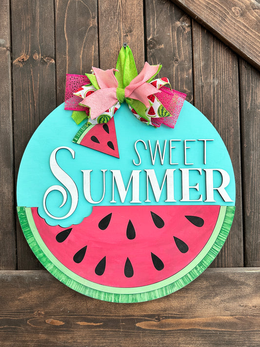 Sweet Summer Watermelon P2399 CIRCLE DOOR HANGER DESIGN