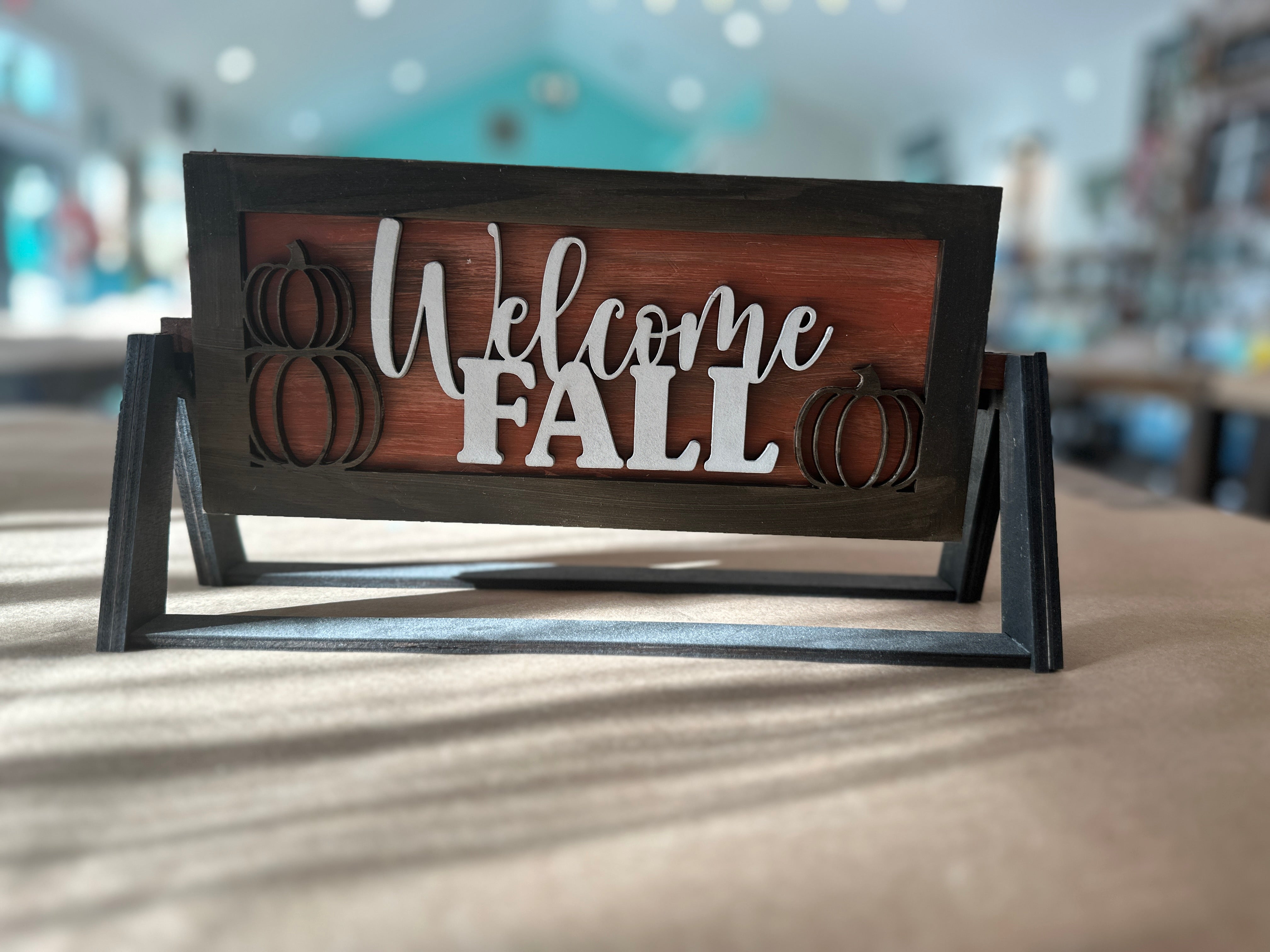 Welcome Fall: Shelf Stand Sign Insert