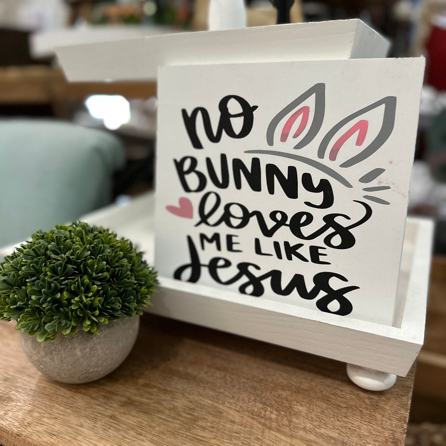 PAINTED No Bunny Loves You Like Jesus