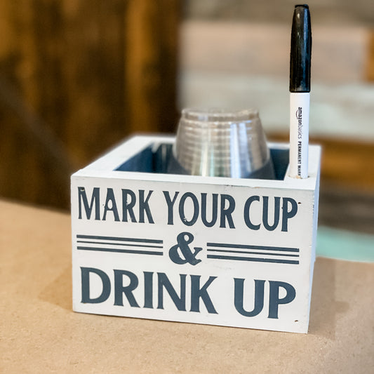 Mark Your Cup and Drink Up: SOLO CUP HOLDER - Paisley Grace Makery