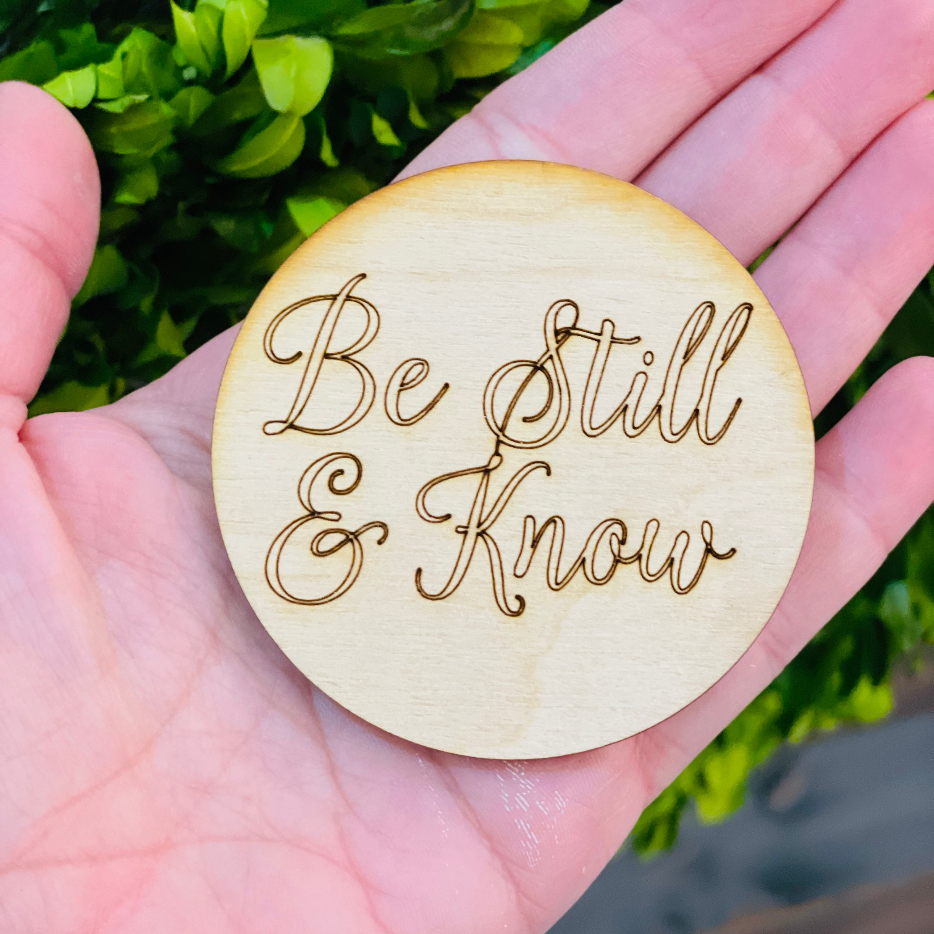 Be Still & Know Pocket Coin - Paisley Grace Makery