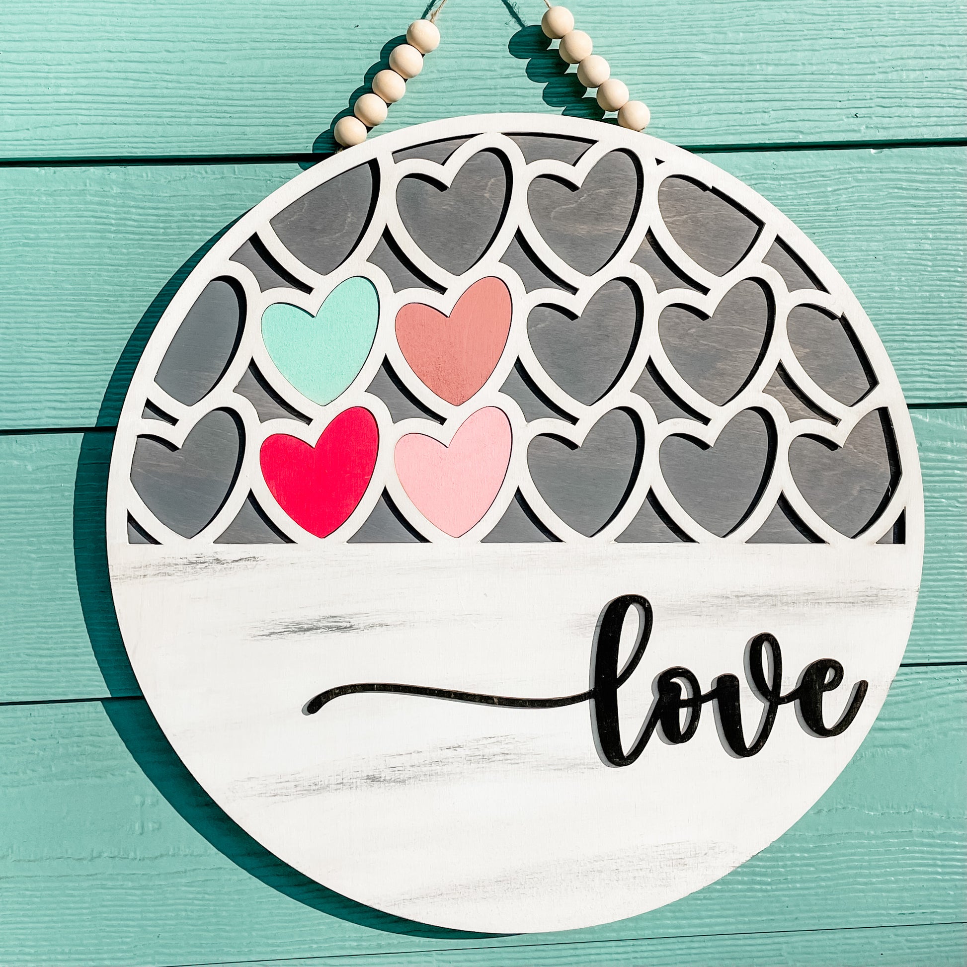 Love with Hearts: CIRCLE DOOR HANGER DESIGN - Paisley Grace Makery