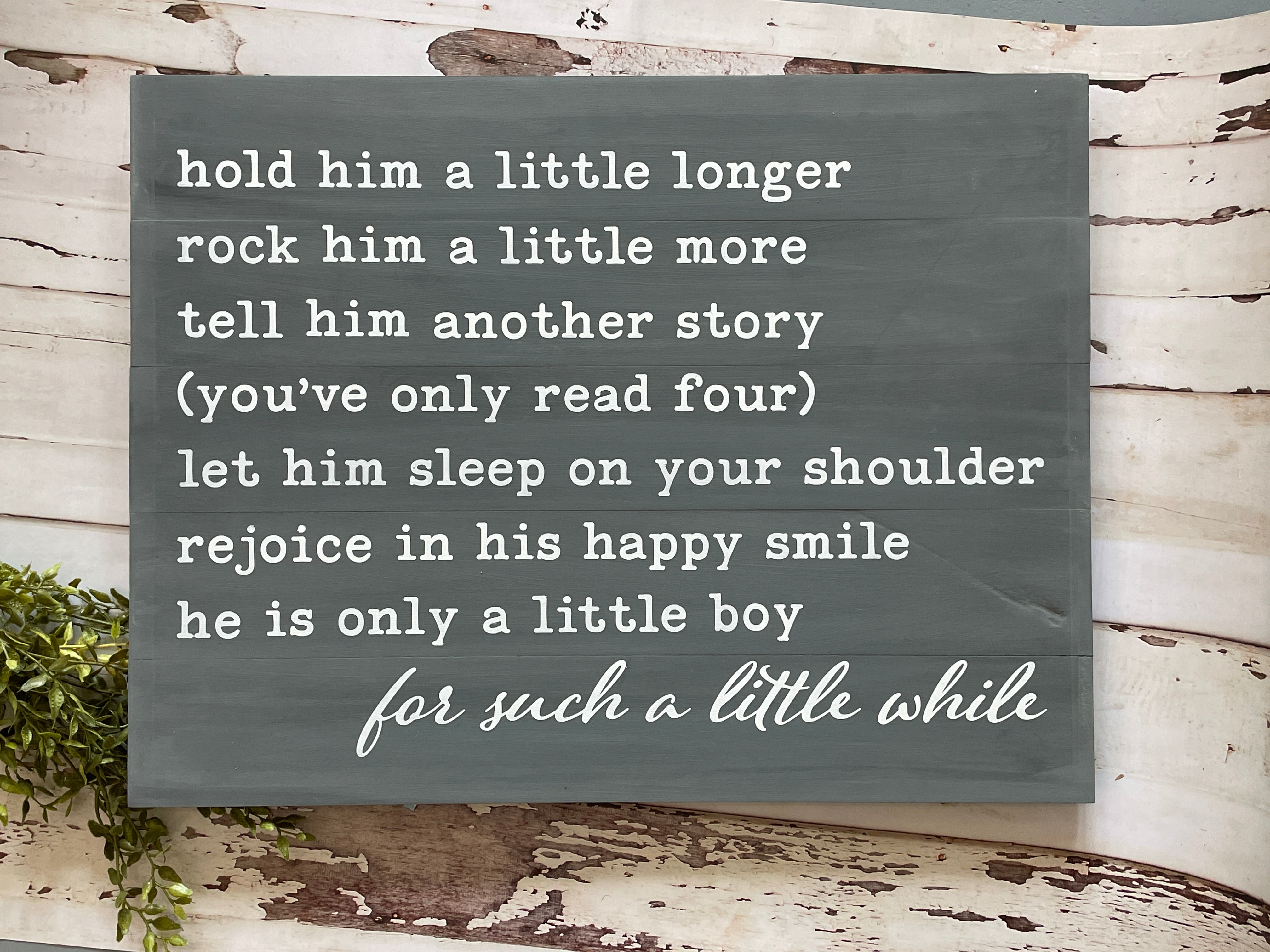 Hold Him a Little Longer: SIGNATURE DESIGN - Paisley Grace Makery