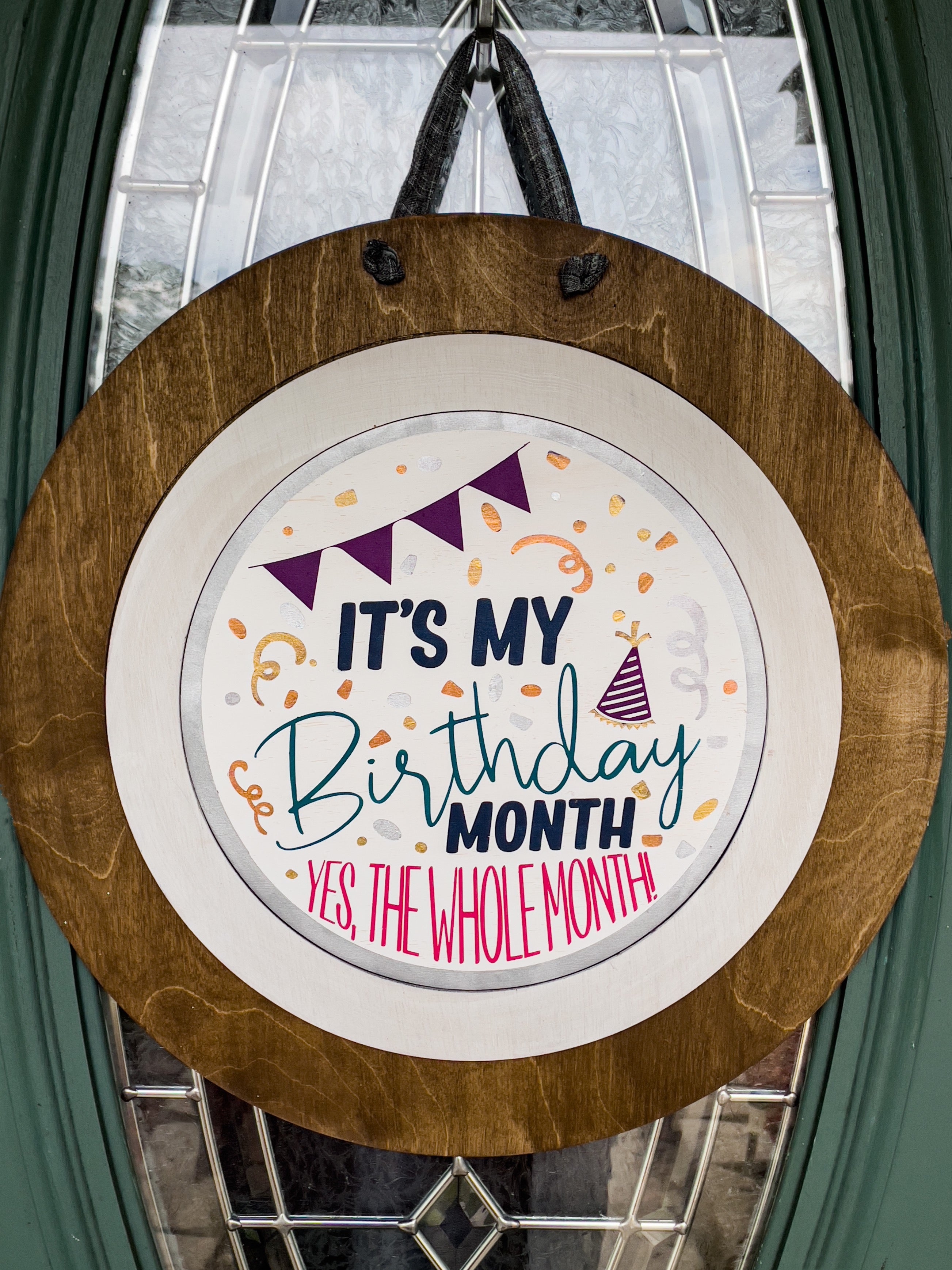 It s My Birthday Month Round Design Swappable Design P0896