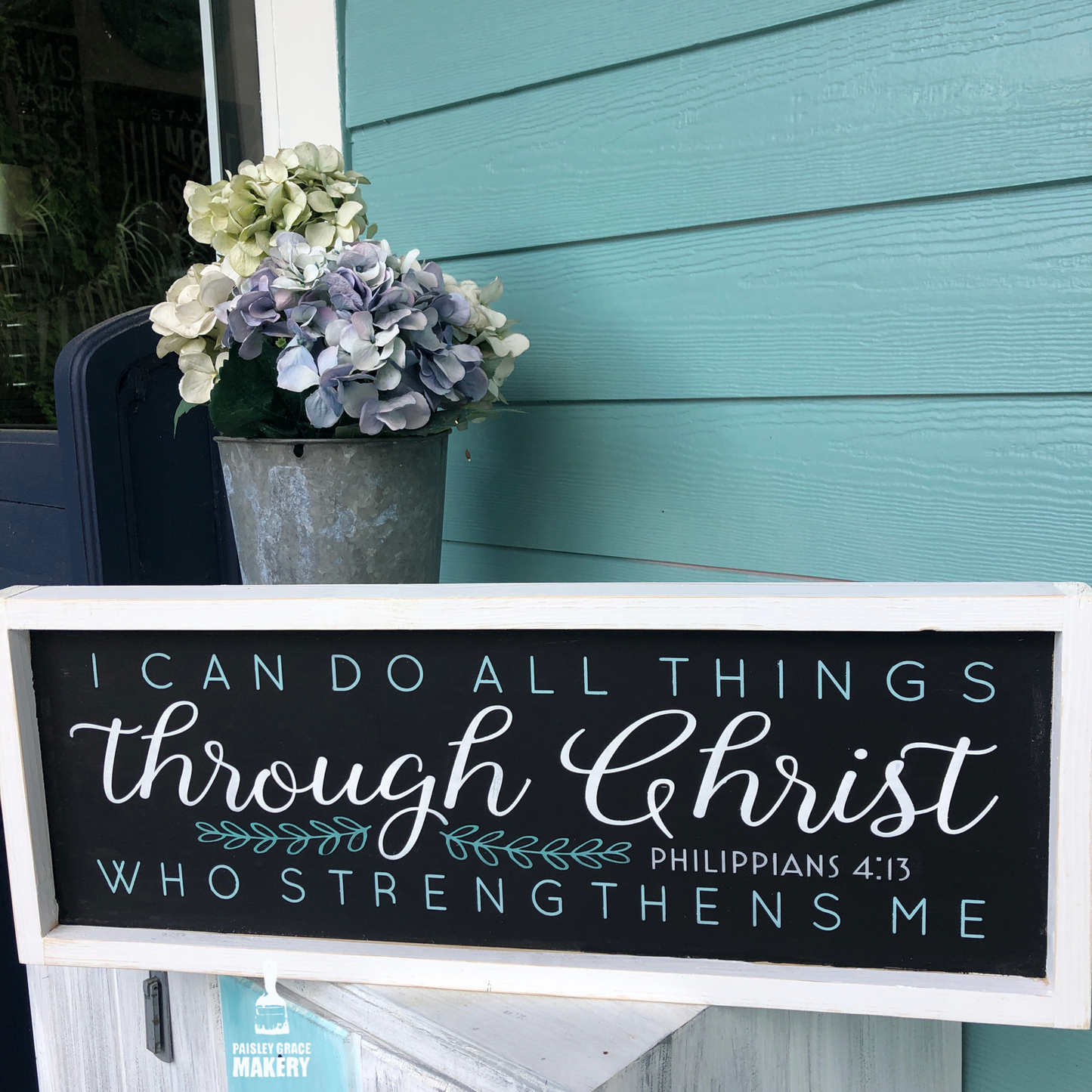 I can do all things through Christ who Strengthens Me: Plank Design - Paisley Grace Makery