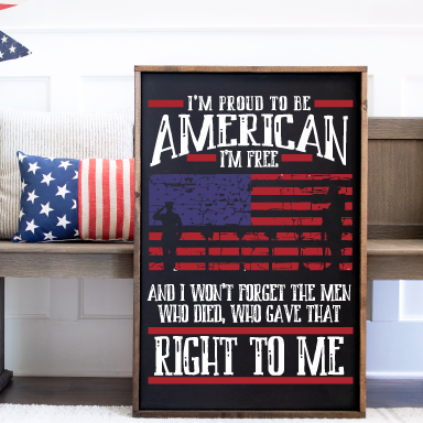 I'm Proud to be an American: Signature Design - Paisley Grace Makery