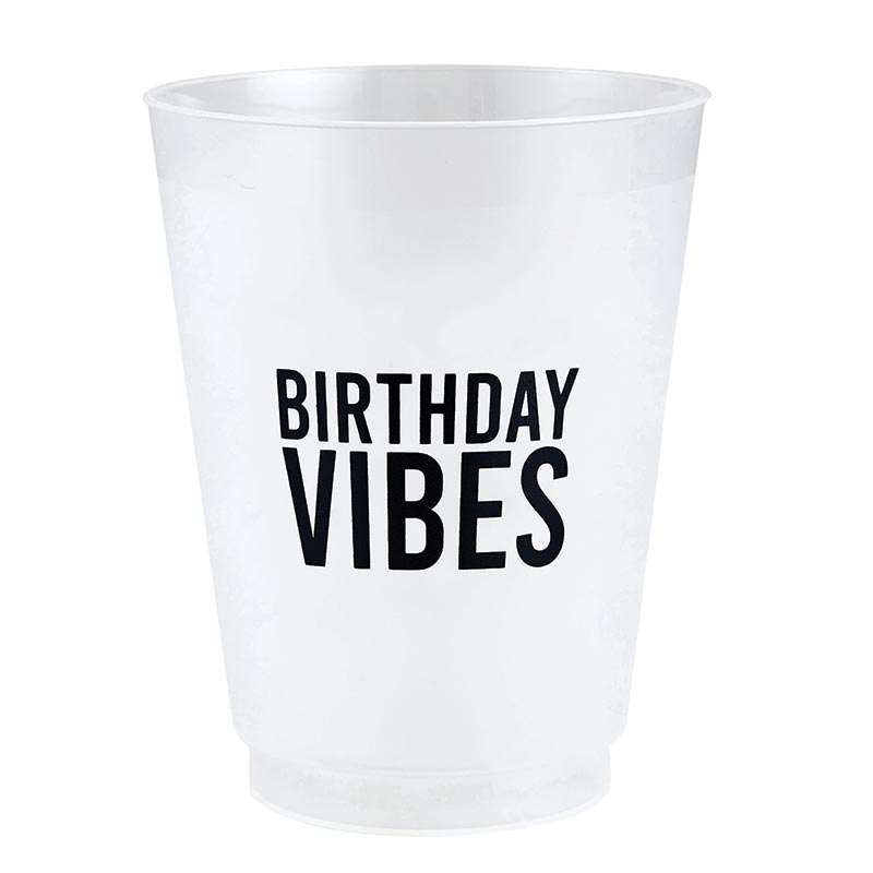 Birthday Vibes/8pk Frost Cup - Paisley Grace Makery