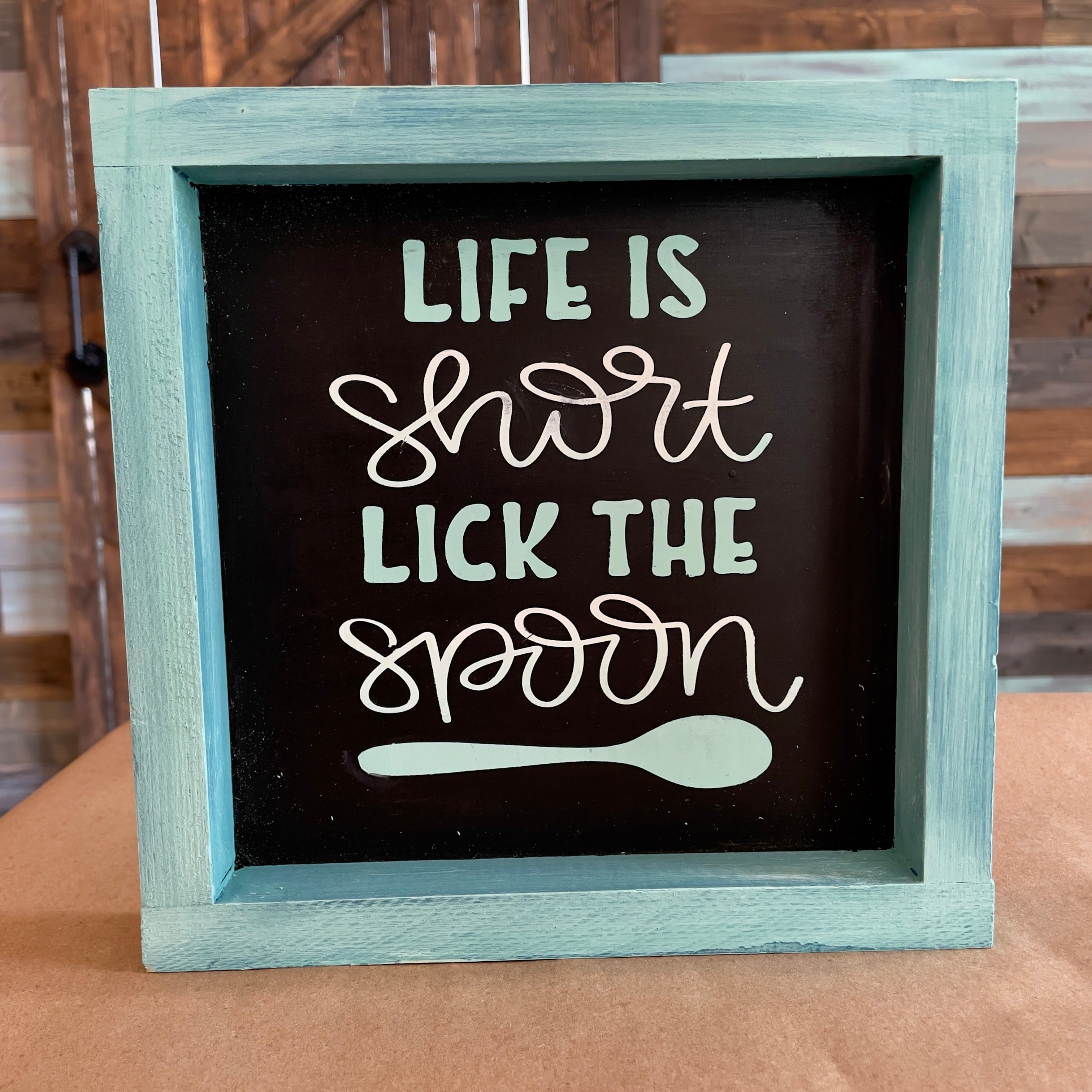 Life Is Short Lick The Spoon: MINI DESIGN - Paisley Grace Makery