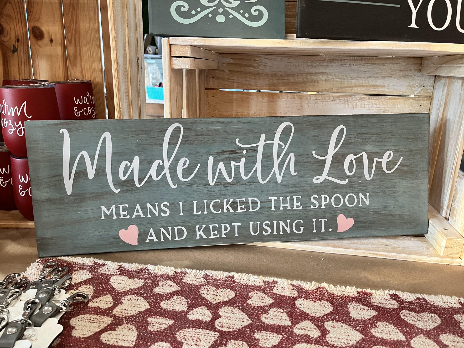Made With Love Means I Licked The Spoon And Kept Using It: Plank Design - Paisley Grace Makery