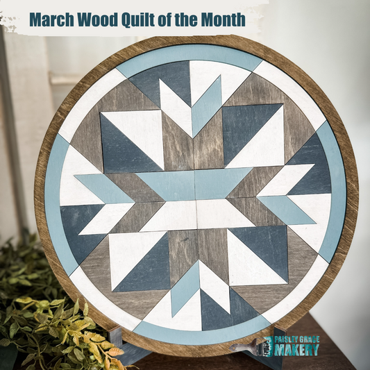 March Wood Barn Quilt of the Month