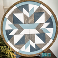 Round Wood Barn Quilt Laser Design P2339