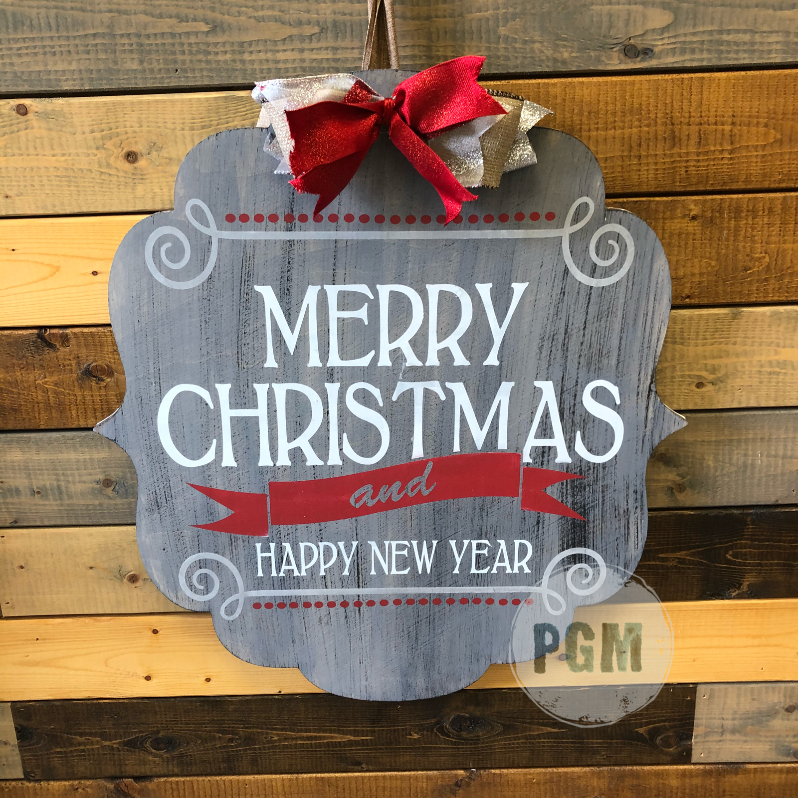 MERRY CHRISTMAS AND HAPPY NEW YEAR BRACKET: DOOR HANGER DESIGN - Paisley Grace Makery