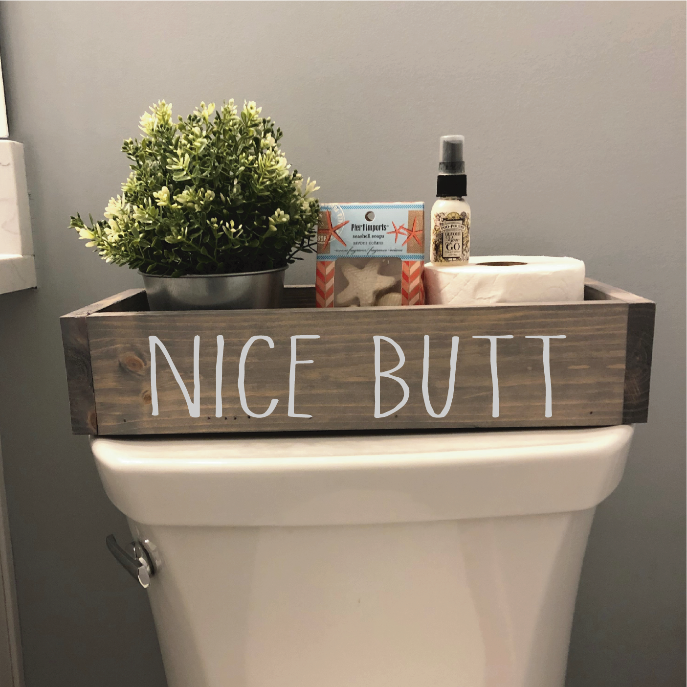 NICE BUTT: WOOD BOX - Paisley Grace Makery