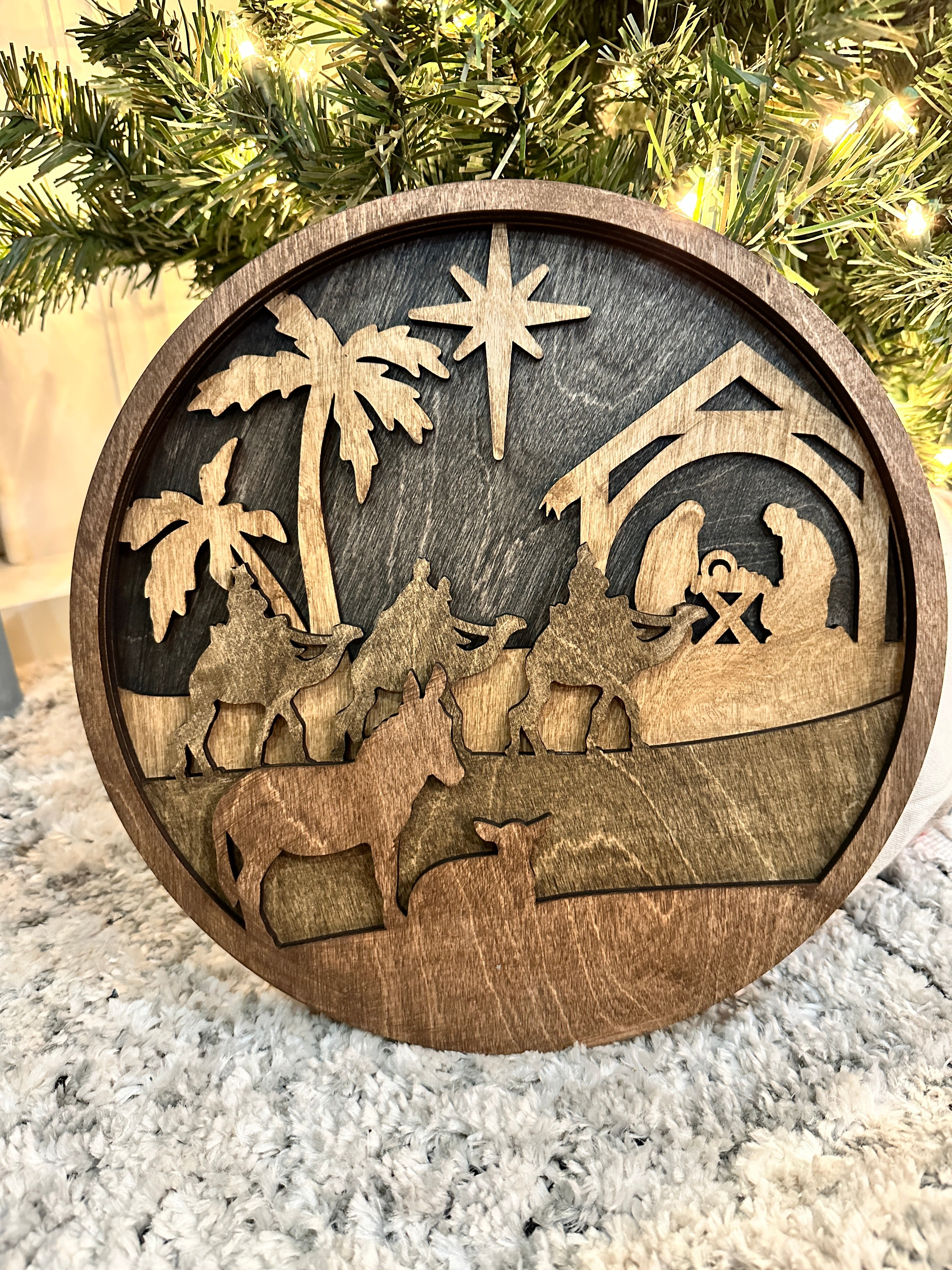 O Holy Night Layered Nativity: Laser Crafts - Paisley Grace Makery