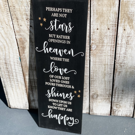 PAINTED - Perhaps They Are Not Stars...... 8x24" Plank - Paisley Grace Makery