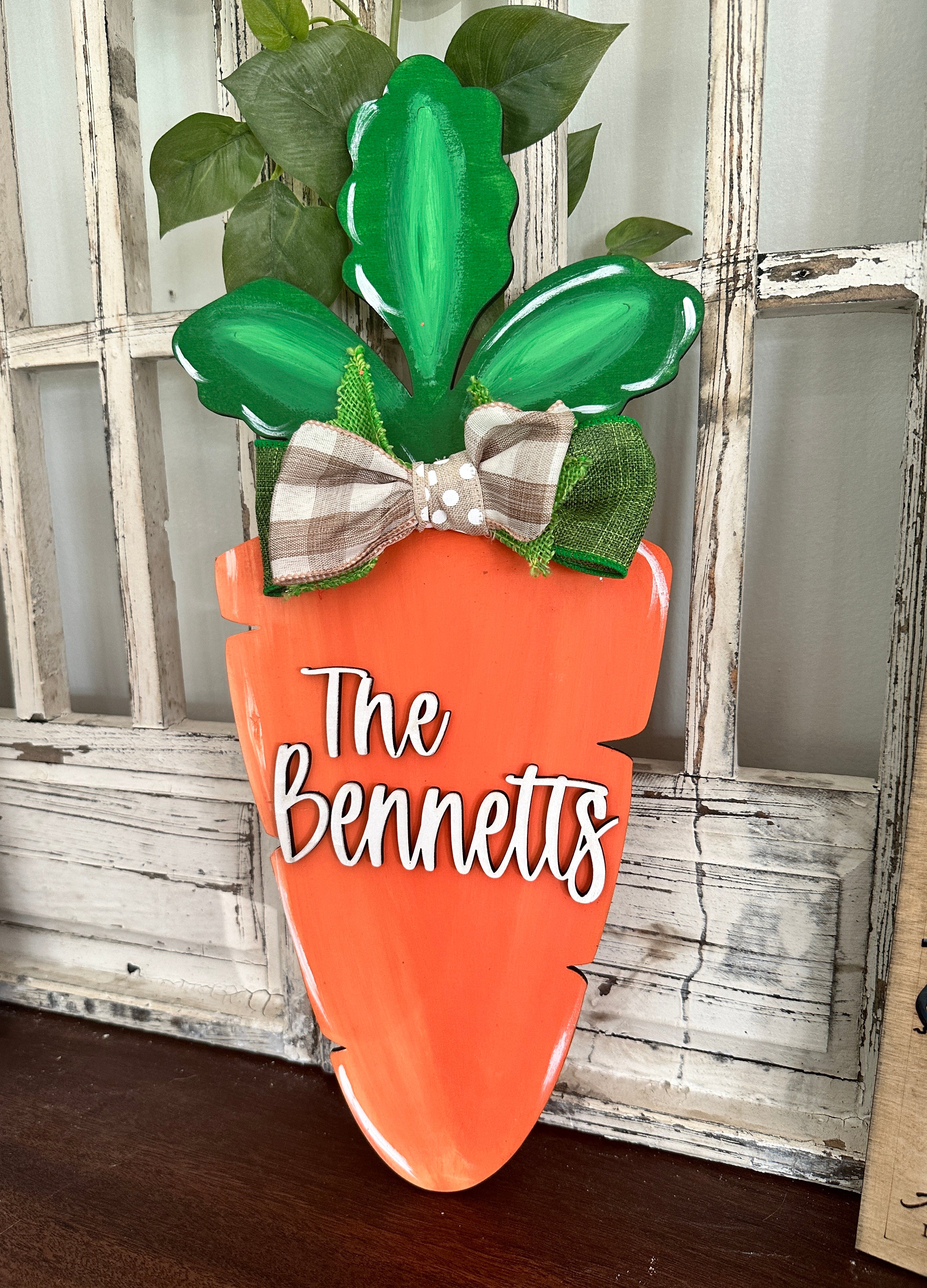 Carrot Personalized: DOOR HANGER DESIGN - Paisley Grace Makery