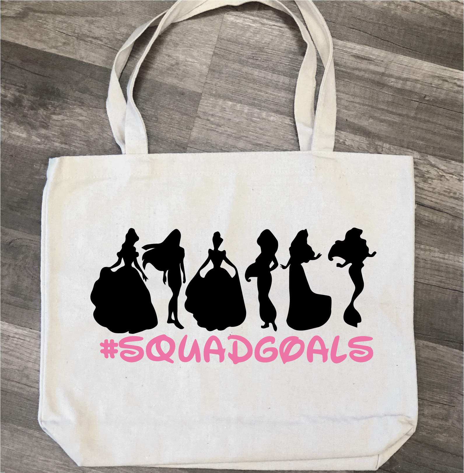 Princess Squad Goals: Canvas Bag - Paisley Grace Makery