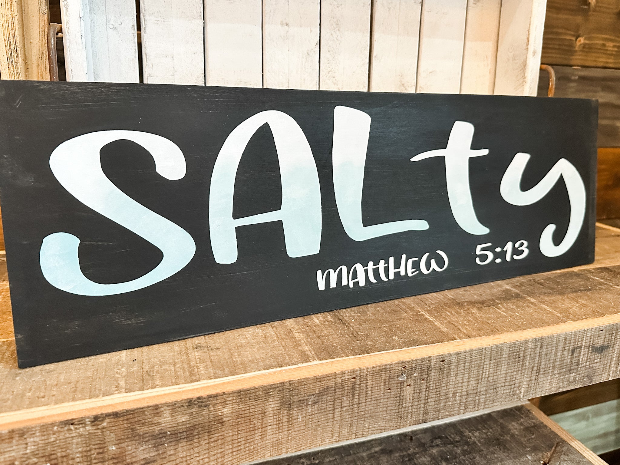 Salty Matthew 5:13: Plank Design - Paisley Grace Makery