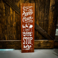 Santa Claus Please Stop Here: Plank Design - Paisley Grace Makery