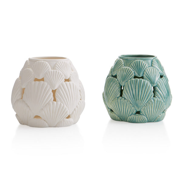 Shell Lantern Ceramic - Paisley Grace Makery