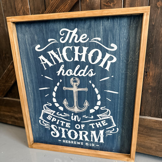 The Anchor Holds In Spite of the Storm: SIGNATURE DESIGN