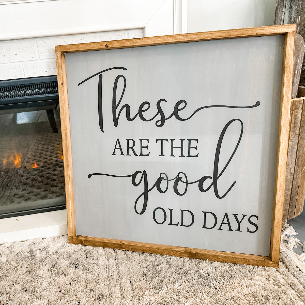 These are the Good Old Days Square Design P2282