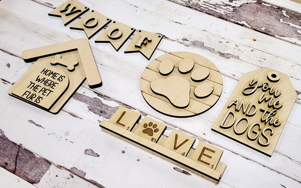Dog Lovers Tiered Tray Collections P2365