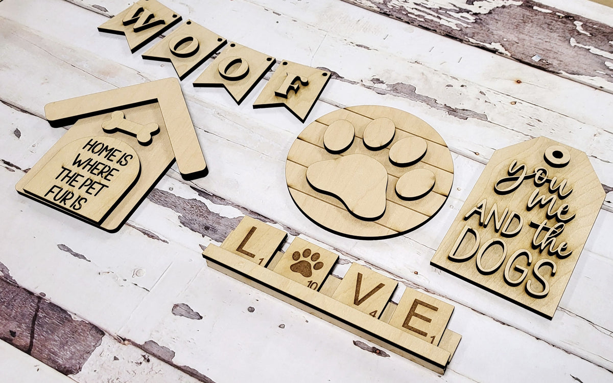 Dog Lovers Tiered Tray Collections P2365