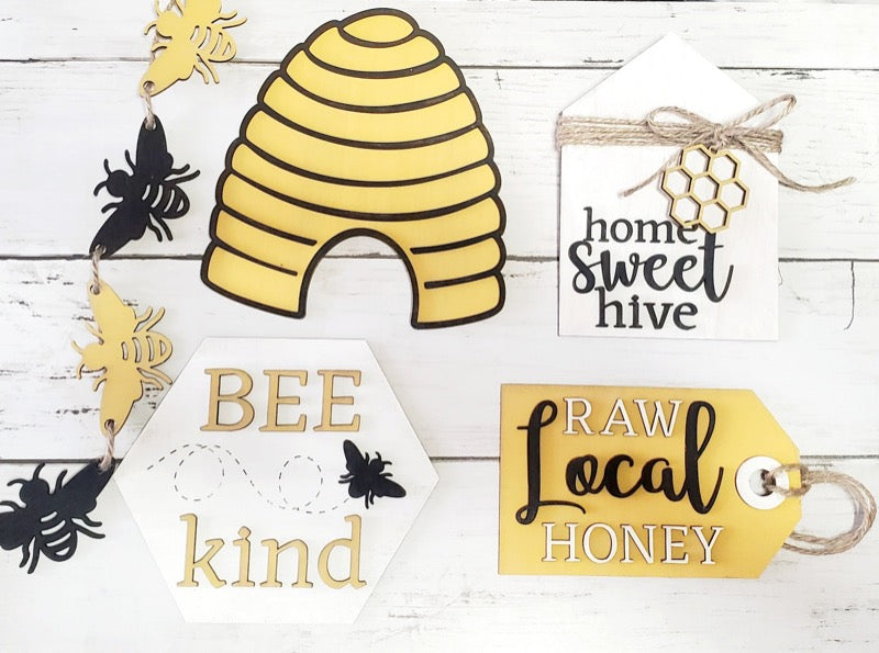 Bees: Tiered Tray Collections - Paisley Grace Makery